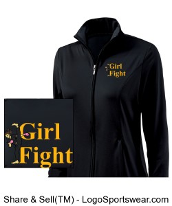 Girl Fight Athletic Jacket Design Zoom